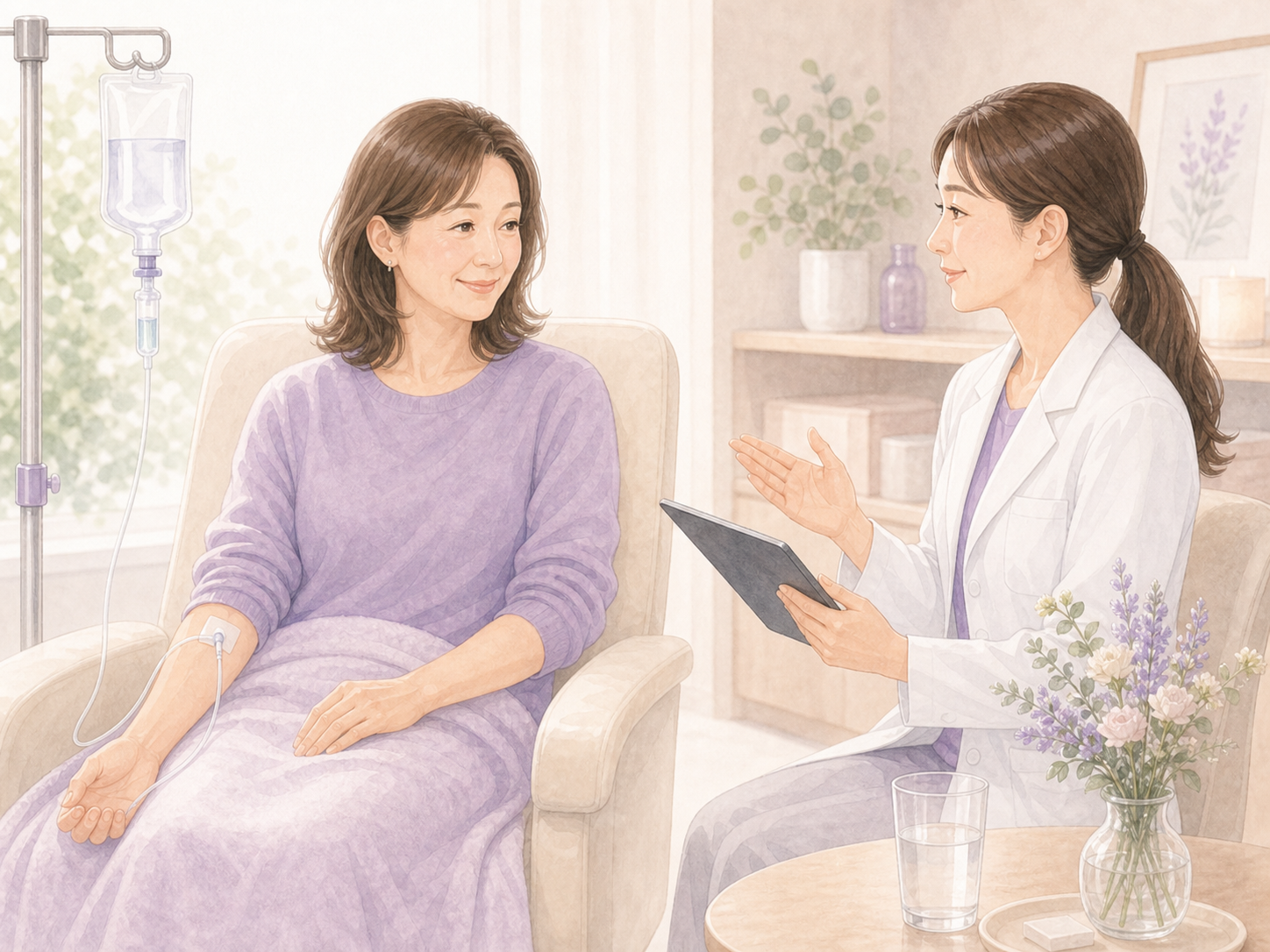 美容点滴を相談する方のイメージ