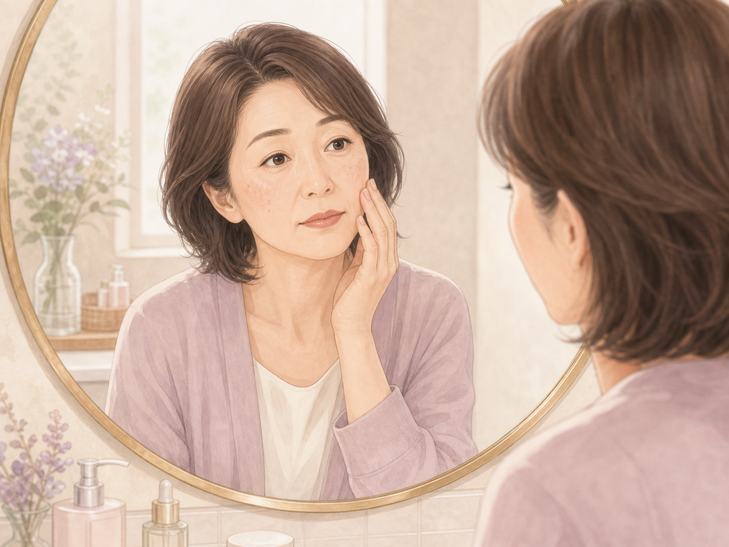 シミに悩む方のイメージ