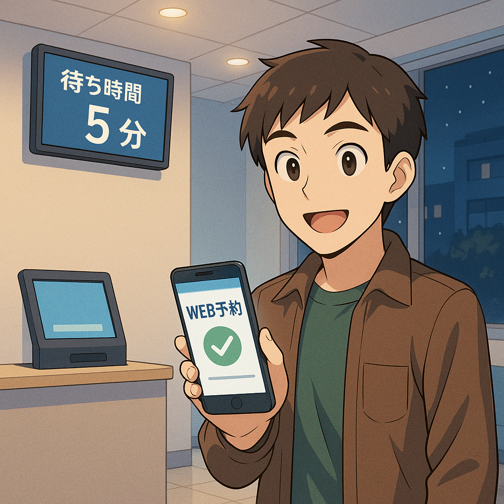 予約なしで長時間待たされるのは避けたい